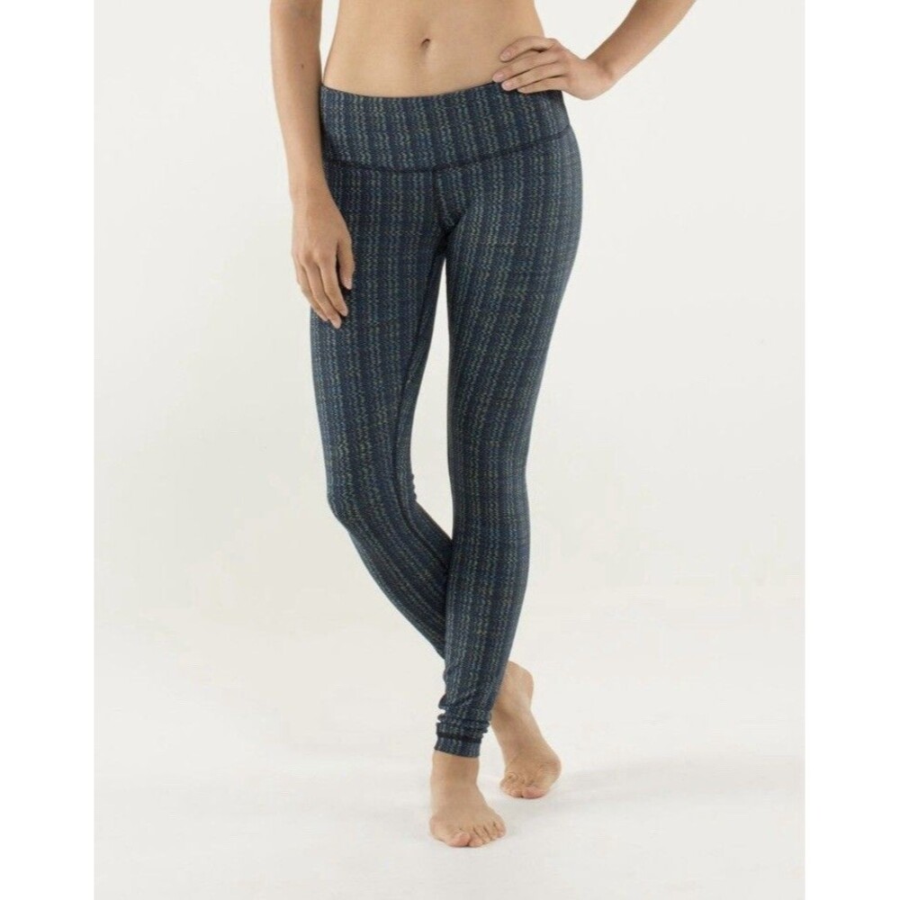 Lululemon Pants Wunder Under Legging Ziggy Wee‎ Inkwell SZ Small 30” Inseam EUC